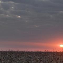 Panormica de atardecer