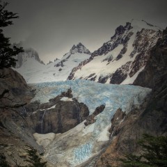 Piedras Blancas, lago y glaciar