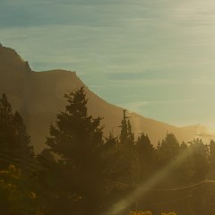 Ocaso en el camino